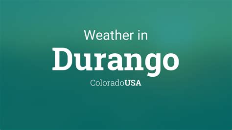 Weather in durango colorado 10 days - For the next ten days, a combination of sunny and occasionally stormy weather is forecasted. With a probability of 82%, rainfall is predicted only for today. The precipitation will be light at 0.2". In the upcoming days, the highest temperature will vary between 62.6°F and 71.6°F, while the lowest temperature will range between 35.6°F and 42 ...